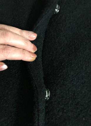 Стильное трендовое полушерстяное черное пальто кокон от h&m, размер укр 46-48-508 фото