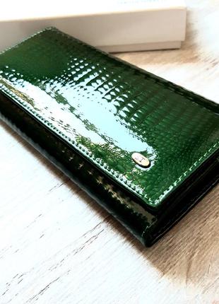 Кошелек кожаный легкий sergio torretti портмоне натуральная кожа женский st лак гаманець5 фото