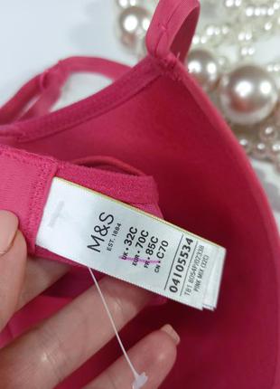 70c / 32c 🌺 очаровательный бюстгальтер из микрофибры с кружевом marks & spencer7 фото