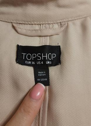 Бежевий тренч плащ від topshop5 фото