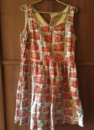 Платье сарафан лето британский панк рок