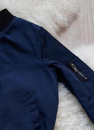 🍁🌟🍁 крута коротка курточка темно-синього кольору3 фото