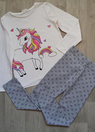 Реглан h&m + лосини primark на 7-8 років