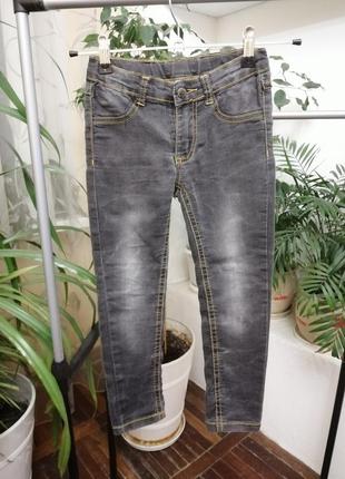 Серые джинсы скинни для девочки dirkje jeans р-р 5 лет 110см1 фото