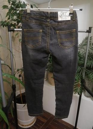 Серые джинсы скинни для девочки dirkje jeans р-р 5 лет 110см2 фото