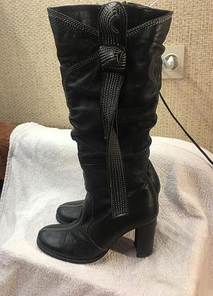 Сапоги кожаные 38