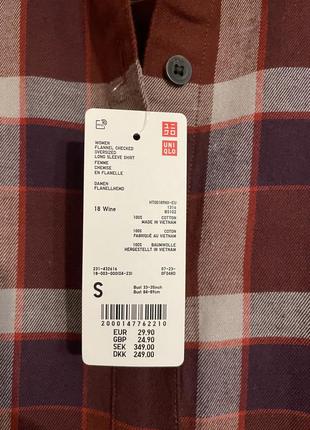 Фланелевая рубашка uniqlo размер s6 фото