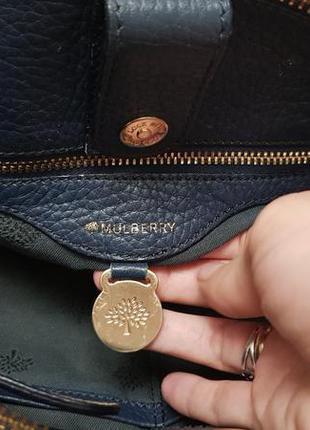 Сумка mulberry double zip, большая сумка mulberry, кожаная сумка mulberry, шкіряна сумка mulberry5 фото