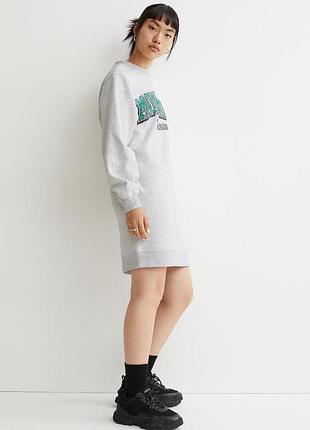 Плаття тепле спортіанне, сукня світшот на тилісі, сукня толстовка зима демісезон