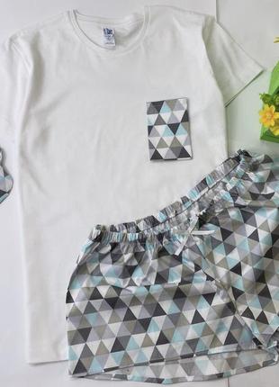 Женская хлопковая пижама. одежда для дома и сна. домашняя одежда2 фото