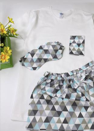 Женская хлопковая пижама. одежда для дома и сна. домашняя одежда3 фото