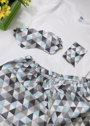 Женская хлопковая пижама. одежда для дома и сна. домашняя одежда4 фото