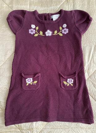 Maggie zoe 💐красивое тёплое платье сарафан для девочки