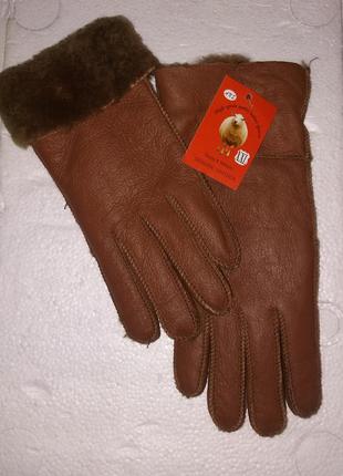 Женские кожаные перчатки на натуральной овчине,  дублёнка,  цельные шкурки, идеальный подарок4 фото