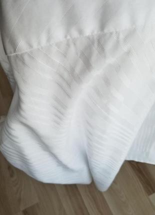 Белая базовая оверсайз рубашка женская в мужском стиле с стойкой сорочка оверсайз7 фото