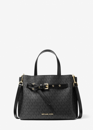 Небольшая сумка emilia из кожи с логотипом michael kors