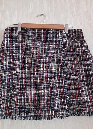 Юбка теплая с бахрамой 14/42