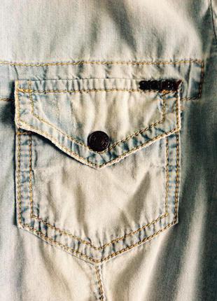 Легкая джинсовая рубашка 4