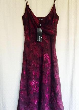 Новое платье сарафан миди цвета марсала,размер-s/81 фото