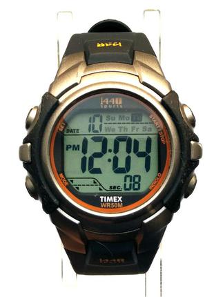 Timex 692-t5j561 1440 чоловічі годинники із сша indiglo wr100m1 фото