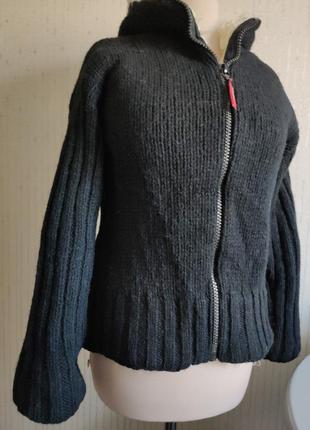 Кардиган кофта куртка непал мохер мех 100% шерсть2 фото