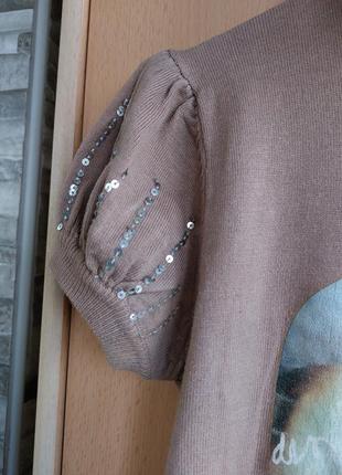 Свитер с коротким рукавом фонариком. турция. р.42(xs)-44(s)-46(m)3 фото