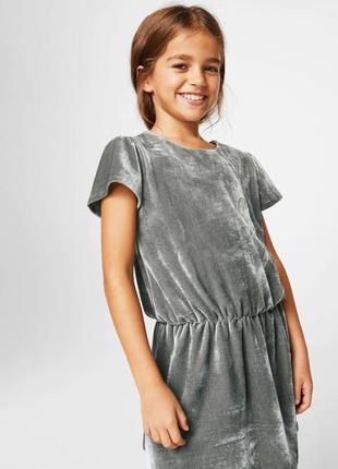 Бархатное платье mango размер 6-7 лет (30277687)