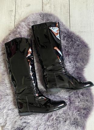 Лаковые сапоги bally pp 41,5