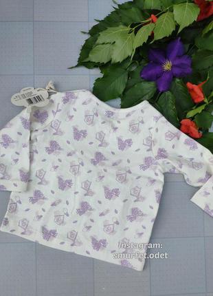 Кофта - блуза реглан на дівчинку 62/68 і 74/80 lupilu кофточка для дівчинки3 фото