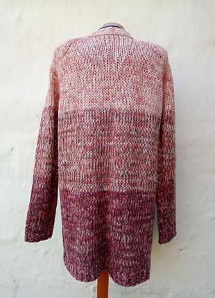 Нежный вязаный теплый красивый удленненый кардиган на запах sister knitwear 🍭6 фото