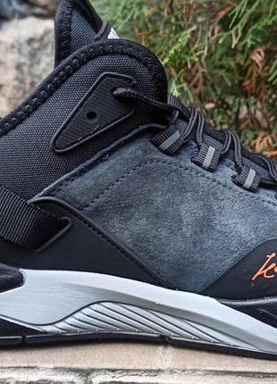 Зимові замшеві черевики кросівки чоловічі baas а 2301 на хутрі! р. 41-44