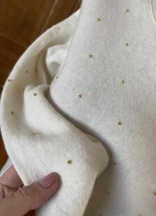 Нарядная  базовая тёплая нежнейшая шерсть мериноса+кашемир кофта свитер джемпер7 фото