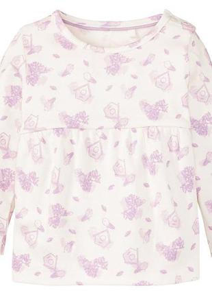 Кофта - блуза реглан на дівчинку 62/68 і 74/80 lupilu кофточка для дівчинки7 фото