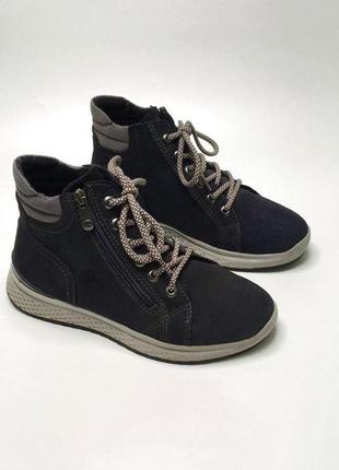 Утепленные замшевые ботинки marco tozzi 38