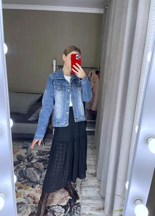 Джинсовый пиджак jennyfer