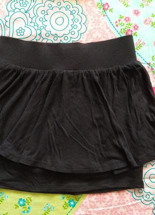 Черная юбка для девочки 5-6 лет