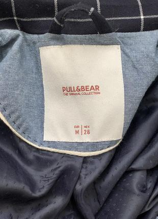 Пальто длинны миди в клеткулёгкое c подкладкой pull&bear пальто довжини міді легке в клітинку7 фото