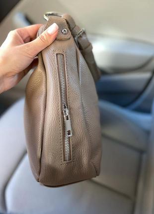 Сумка шопер натуральная мягкая кожа италия