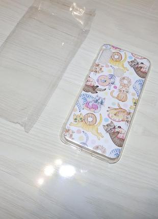 Чехол xiaomi mi a2 lite / redmi 6 pro котик пончик3 фото