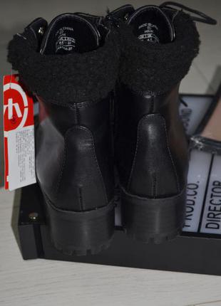 38 размер новые фирменные демисезонные сапоги ботинки на шнурках стильной девушке house6 фото