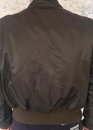 Чоловічий пуховик куртка кольору хакі polo garage м10 фото