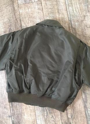 Чоловічий пуховик куртка кольору хакі polo garage м3 фото