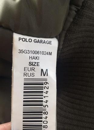 Мужской пуховик куртка цвета хаки polo garage м5 фото