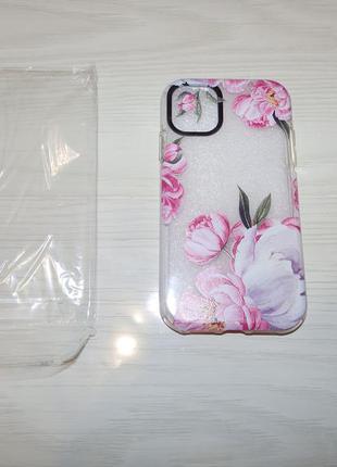 Чехол-накладка для iphone 11 (6.1") пион 3
