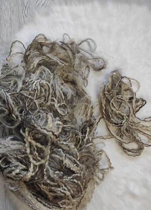 Комплект штучних волосся для плетіння кісок заплітання блонд шатен білі коричневі4 фото