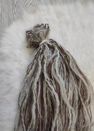 Комплект набор искусственных волос для косичек плетения заплетания блонд шатен белые коричневые