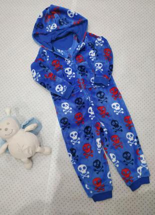 Піжама, кигуруми скелетики на 3-4 роки 104 см, m&s