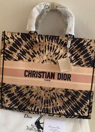 Сумка в стиле  dior book tote текстильная в наличии