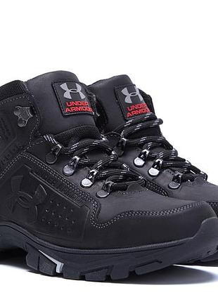 Ботинки, зимние, under armour, 40-45 размер, кожа натуральная, меховые