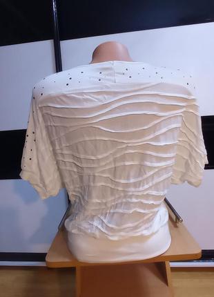Оригинальная белая  блуза футболка2 фото
